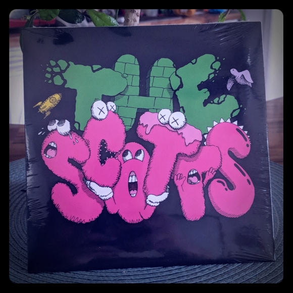 Kaws Wall Art Travis Scott X 7 Vinyl The Scotts Record Poshmark